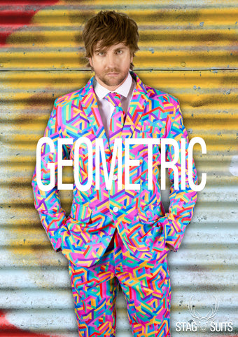 Funky Geometric Stag Suit