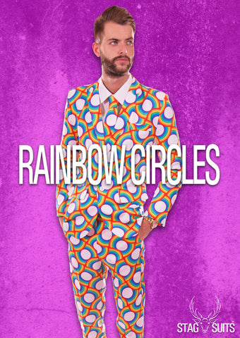 Rainbow Circles Stag Suit