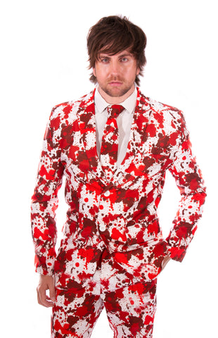 Blood Stained Halloween Print Stag Suit