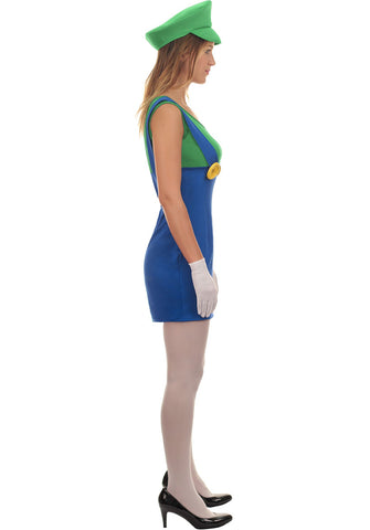 Ladies Luigi Plumber Costume