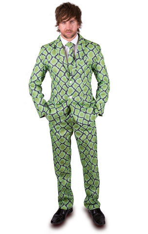 Green Snake Skin Stag Suit