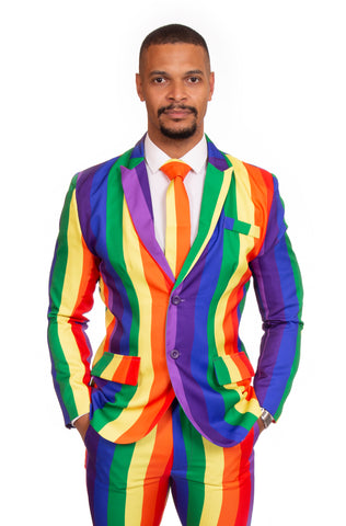 Rainbow Striped Stag Suit