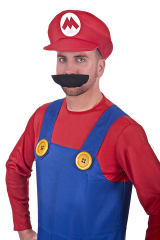 Super Plumber Red Brothers Adult Fancy Dress Costume (Men XX-Large)