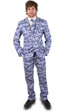 Camouflage Blue Army Stag Suit - Stag Suits