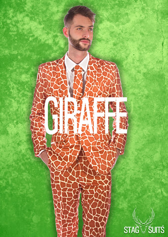 Giraffe Animal Print Stag Suit