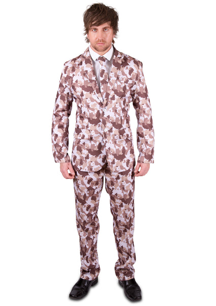 Camouflage Brown Army Stag Suit - Stag Suits