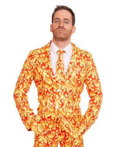 Red Hot Fire Halloween Stag Suit