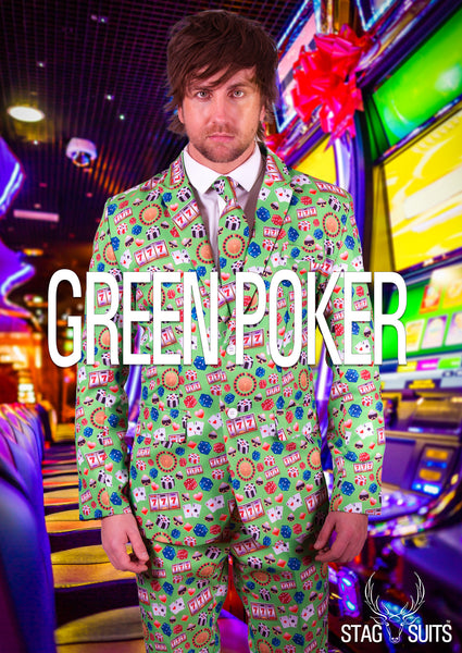 Green Poker Casino Stag Suit - Stag Suits