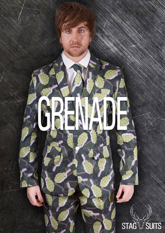 Grenade Green Stag Suit