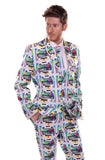 TV Retro Test Card Screen Stag Suit - Stag Suits
