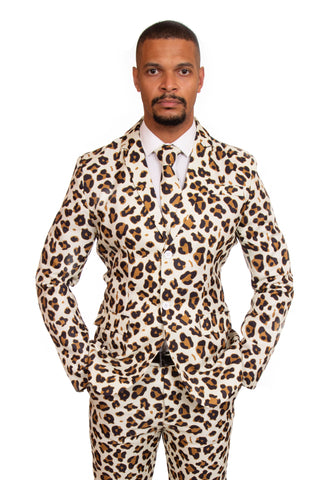 Cheetah Animal Print Stag Suit