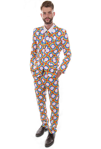 Rainbow Circles Stag Suit
