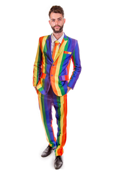 Rainbow Striped Stag Suit - Stag Suits