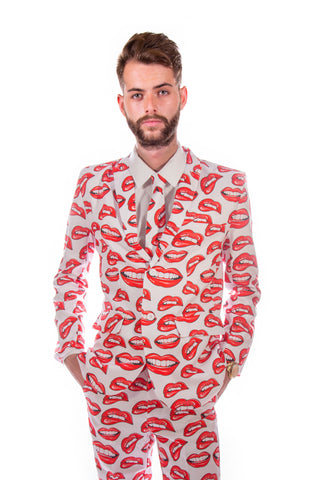Red Lips Stag Suit