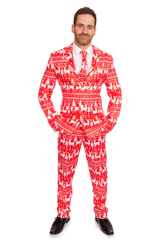 Red Reindeer Christmas Stag Suit