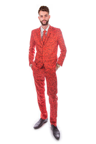 Red Roses Stag Suit