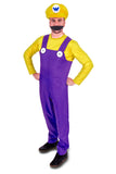 Super Plumber Yellow Bad Brothers Adult Fancy Dress Costume - Stag Suits