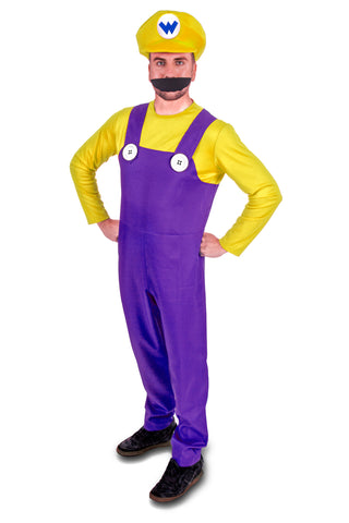 Super Plumber Yellow Bad Brothers Adult Fancy Dress Costume