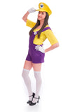 Ladies Bad Yellow Super Plumber Costume - Stag Suits