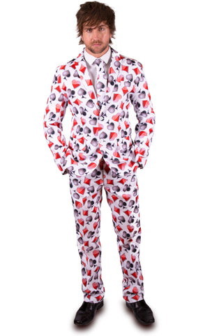 White Playing Card Stag Suit