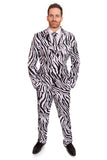 Zebra Animal Print Stag Suit - Stag Suits